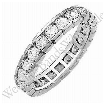 18k Gold Diamond Eternity Wedding Bands, Box Setting 3.00 ct. DEB00318K