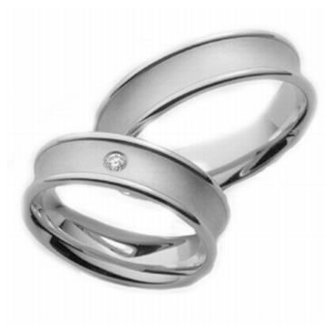 Platinum His & Hers 0.05 ct Diamond 037 Wedding Band Set HH037PLAT