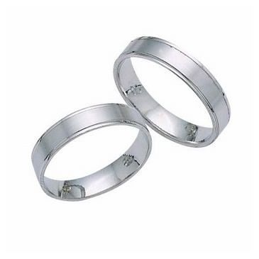 Platinum His & Hers Classic 101 Wedding Band Set HH101PLAT