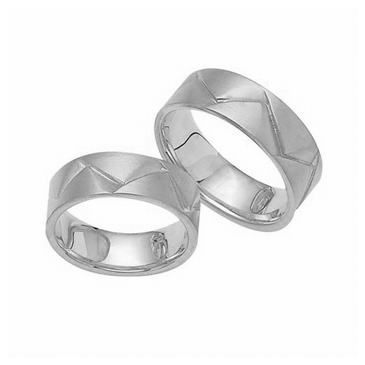 Platinum His & Hers Classic 102 Wedding Band Set HH102PLAT