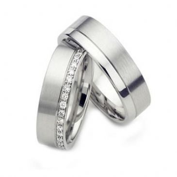 Platinum His & Hers Diamond Wedding Band Set 0.5 ct. tw. HH156PLT