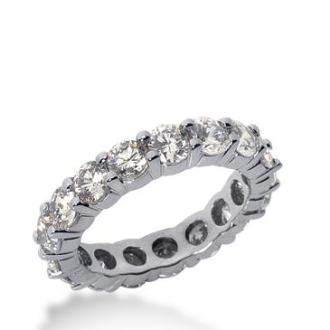 950 Platinum Diamond Eternity Wedding Bands, Shared Prong Setting 3.50 ct. DEB10020PLT