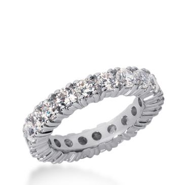 18k Gold Diamond Eternity Wedding Bands, Prong Setting 3.00 ct. DEB1031518K