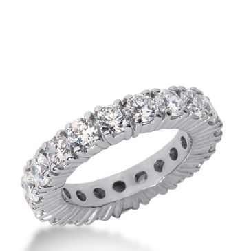 950 Platinum Diamond Eternity Wedding Bands, Prong Setting 3.50 ct. DEB10320PLT