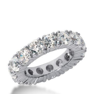 950 Platinum Diamond Eternity Wedding Bands, Prong Setting 6.50 ct. DEB10345PLT