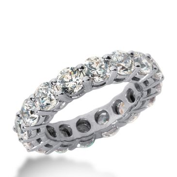 950 Platinum Diamond Eternity Wedding Bands, Shared Prong Setting 5.50 ct. DEB17730PLT