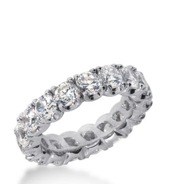 950 Platinum Diamond Eternity Wedding Bands, Prong Set 4.00 ct. DEB304PLT