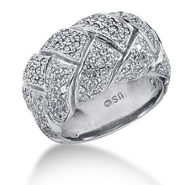 14K Thick Braided Diamond Anniversary Ring (1.91ctw.)