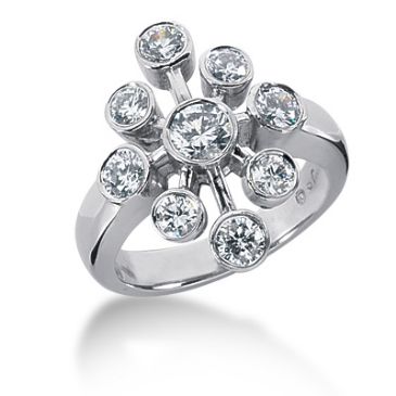 14K Round Brilliant Diamonds Circling Anniversary Ring (1.30ctw.)