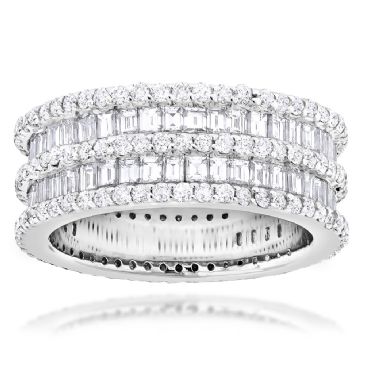 Designer 14K Gold & 4.5 Carat Eternity Ring