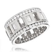 Custom Designer 2.78 Carat Diamond Eternity Ring